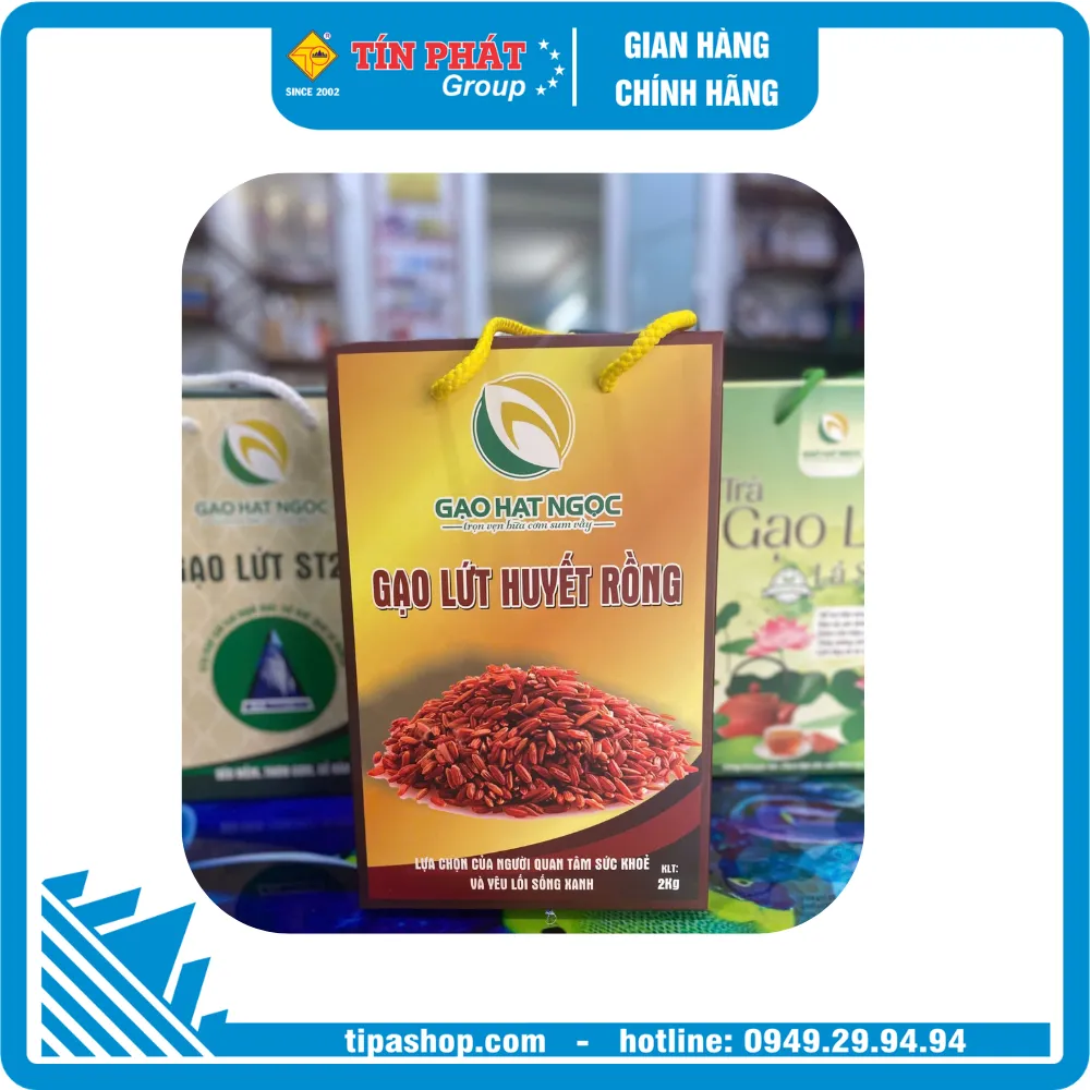 Gạo Lức Huyết Rồng - Túi 2KG